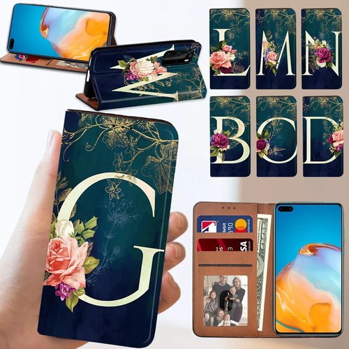 Printed leather wallet - leather,