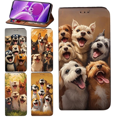 Printed leather phone cover - pu,