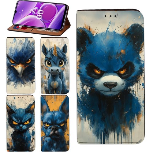 Print leather stand cover - pu,