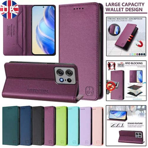 Flip leather wallet case - leather,