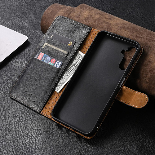 Nokia c32 leather - flip, case
