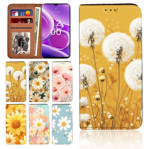 Daisy garden art leather cover - daisy,