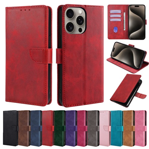 Magnetic flip leather phone - magnetic,