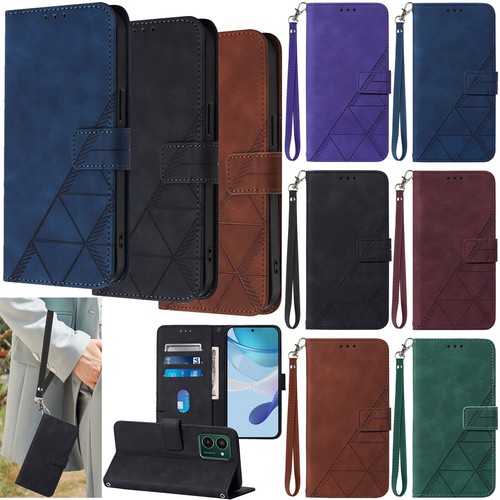 Magnetic wallet leather phone - magnetic,